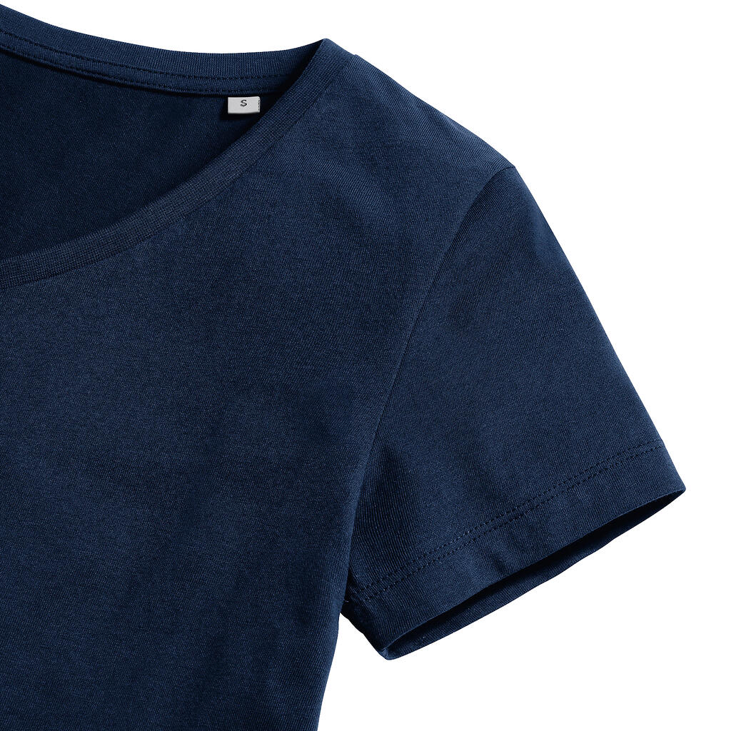 Ladies' Pure Organic V-Neck Tee in Farbe French Navy