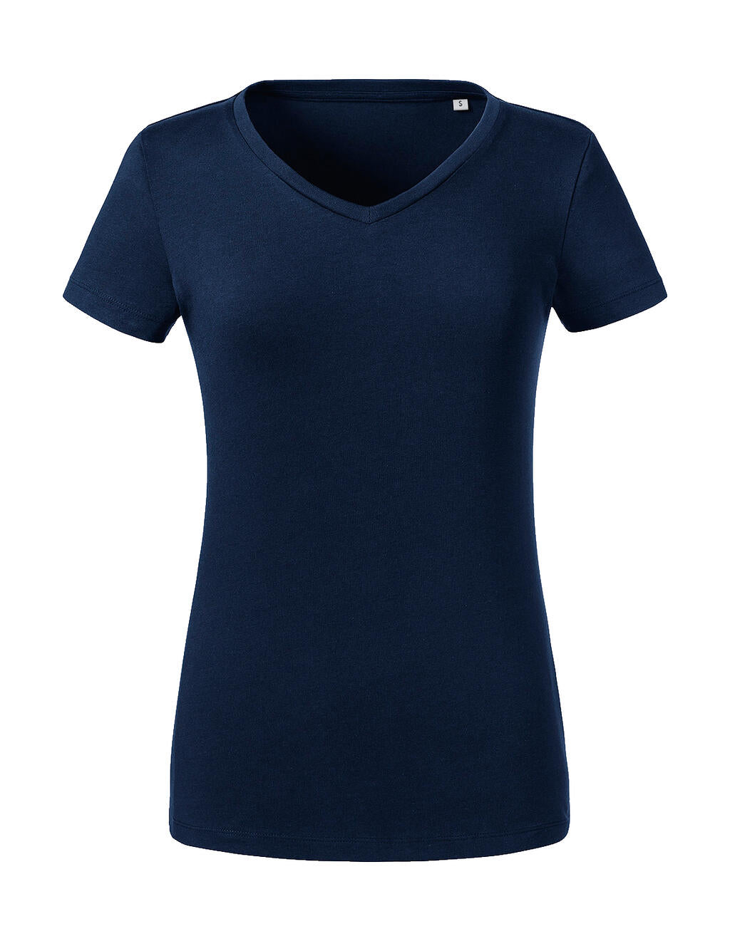 Ladies' Pure Organic V-Neck Tee in Farbe French Navy