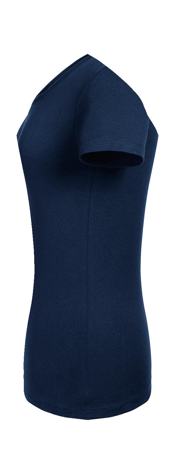Ladies' Pure Organic V-Neck Tee in Farbe French Navy