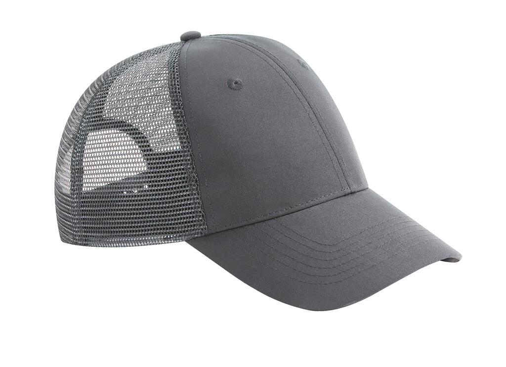 Recycled Urbanwear 6 Panel Snapback Trucker in Farbe Graphite Grey