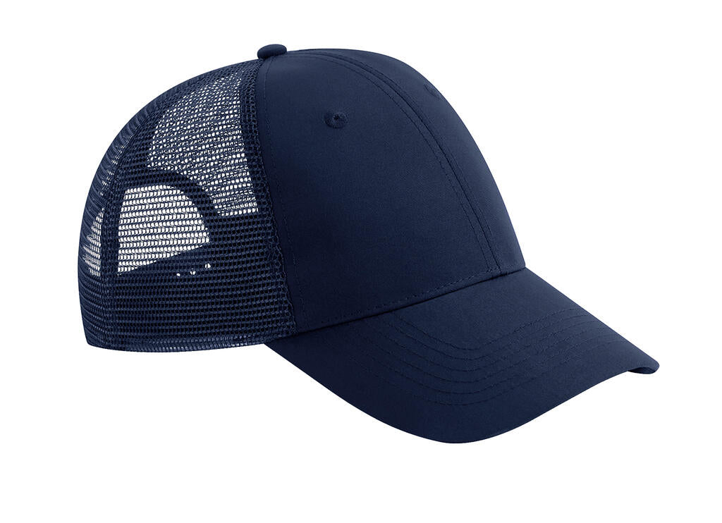 Recycled Urbanwear 6 Panel Snapback Trucker in Farbe French Navy