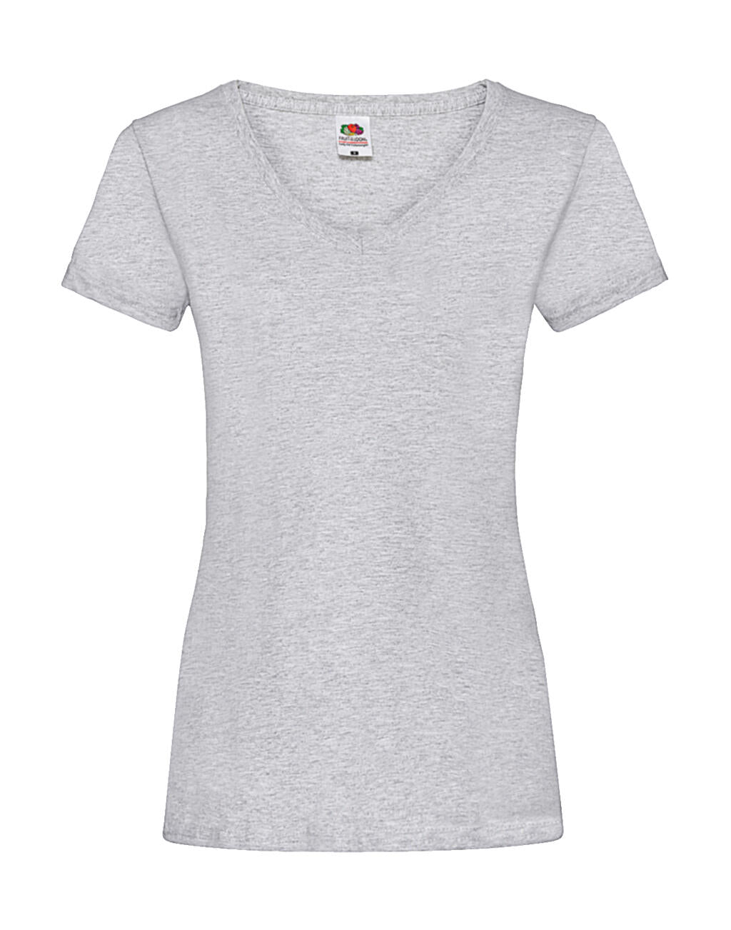 Ladies' Valueweight V-Neck T in Farbe Heather Grey