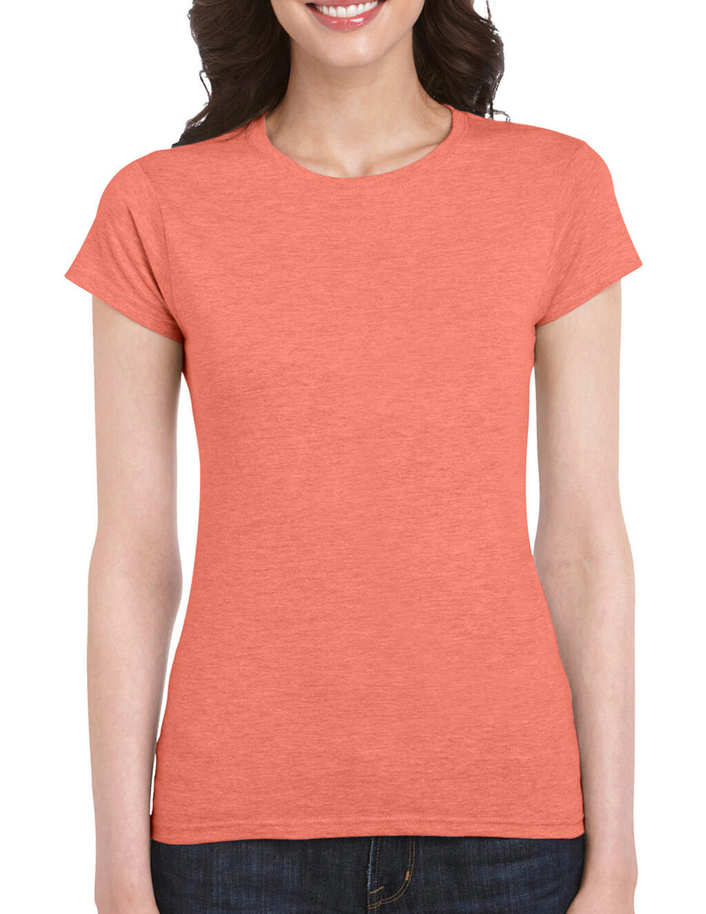 Softstyle® Ladies' T-Shirt in Farbe Heather Orange