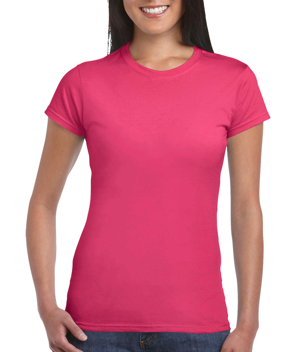 Softstyle® Ladies' T-Shirt in Farbe Heliconia