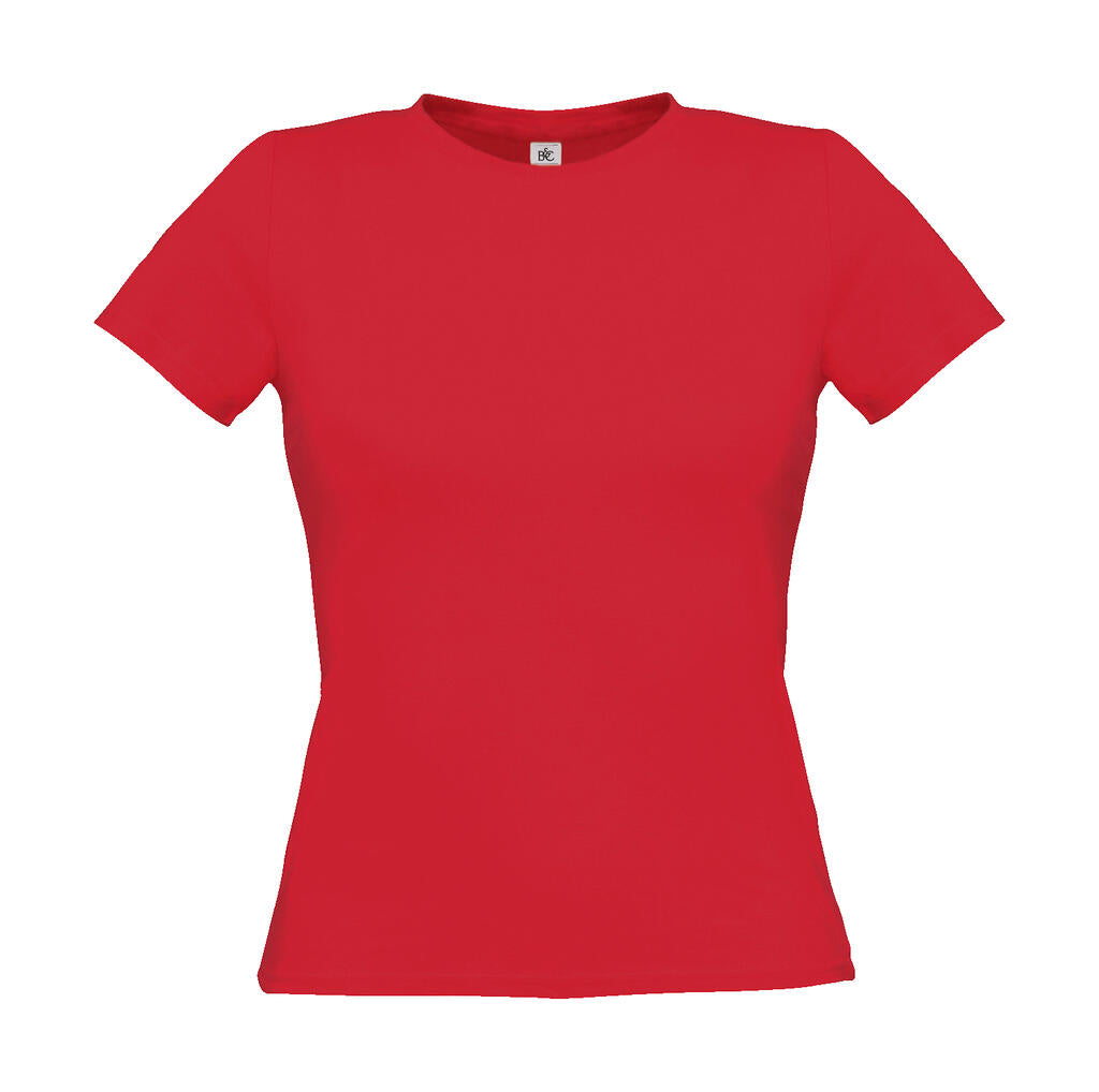 Women-Only T-Shirt in Farbe Deep Red