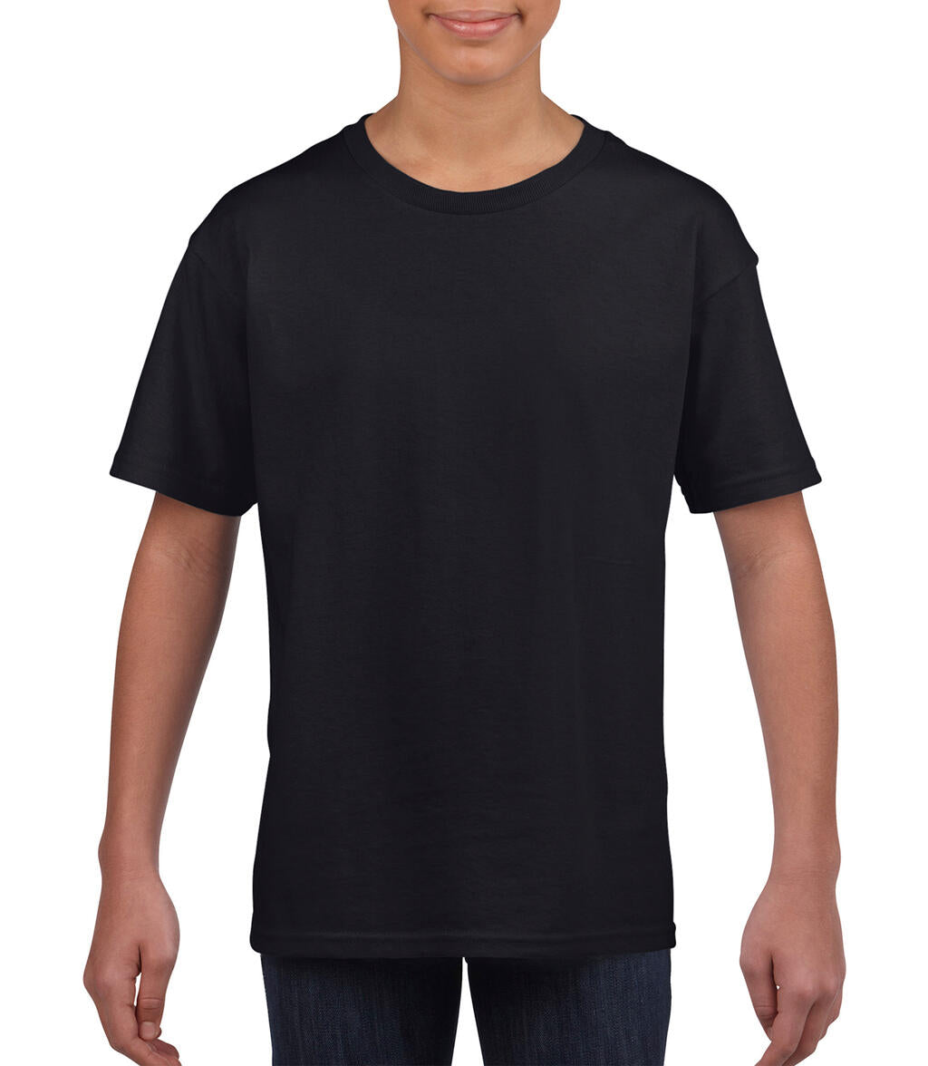 Softstyle® Youth T-Shirt in Farbe Black