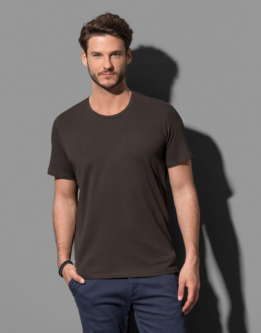 Clive Relaxed Crew Neck in Farbe White