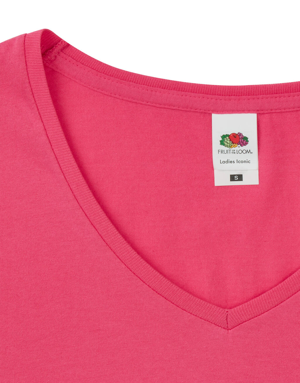 Ladies' Iconic 150 V Neck T in Farbe White