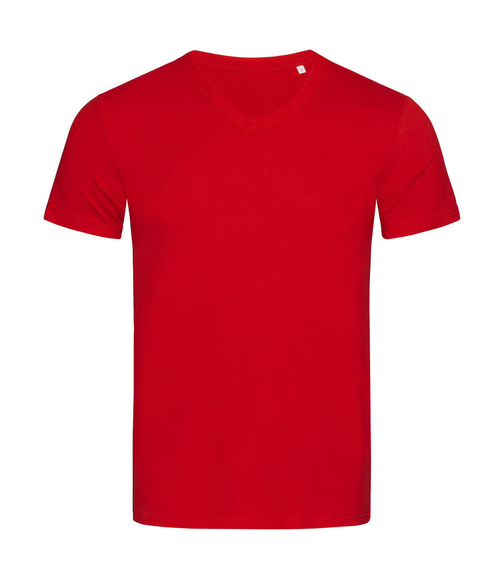 Ben V-Neck in Farbe Crimson Red