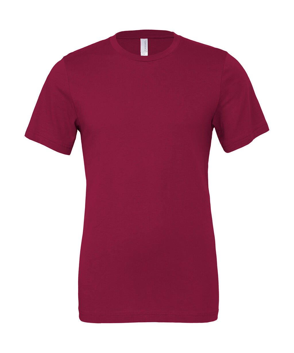 Unisex Jersey Short Sleeve Tee in Farbe Maroon