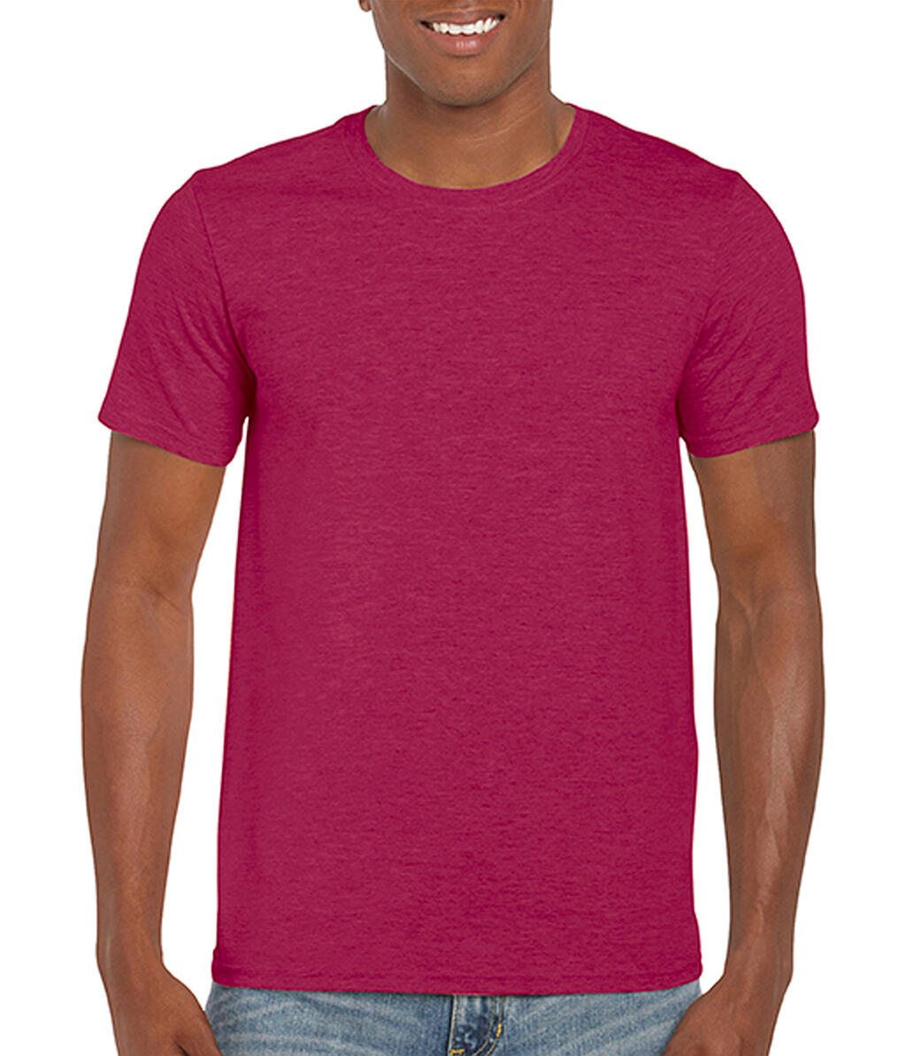 Softstyle® Ring Spun T-Shirt in Farbe Heather Cardinal