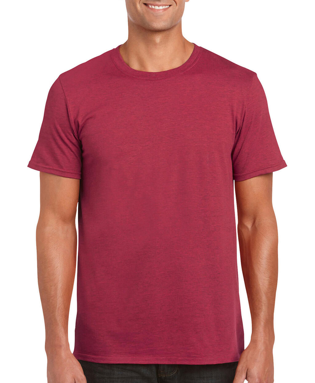 Softstyle® Ring Spun T-Shirt in Farbe Antique Cherry Red