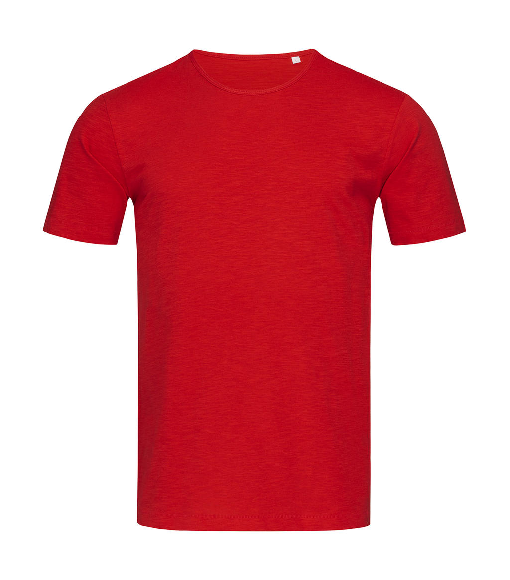 Shawn Crew Neck Men in Farbe Crimson Red
