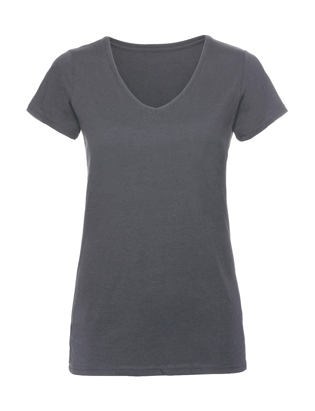 Ladies V-Neck HD T in Farbe Convoy Grey