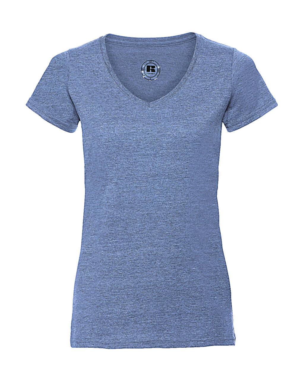 Ladies V-Neck HD T in Farbe Blue Marl