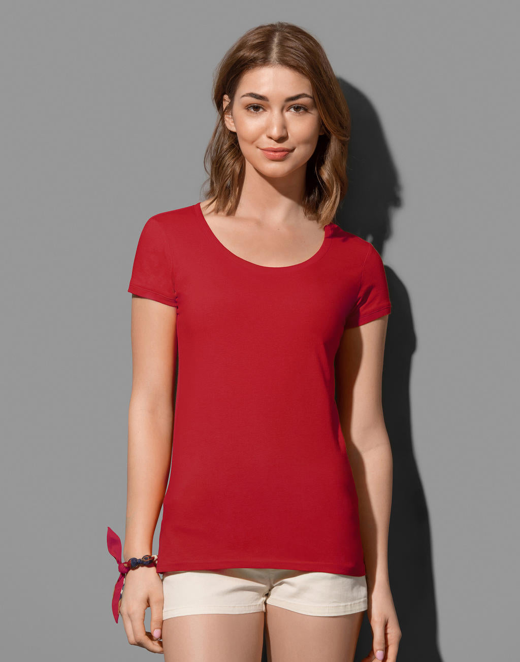 Megan Crew Neck in Farbe White