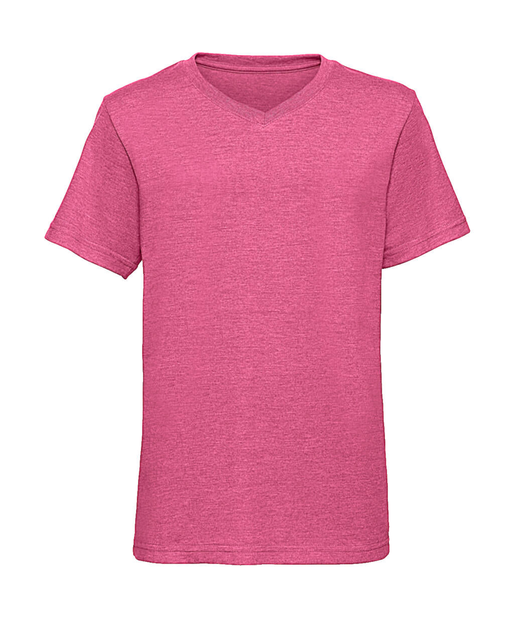 Boys V-Neck HD Tee in Farbe Pink Marl