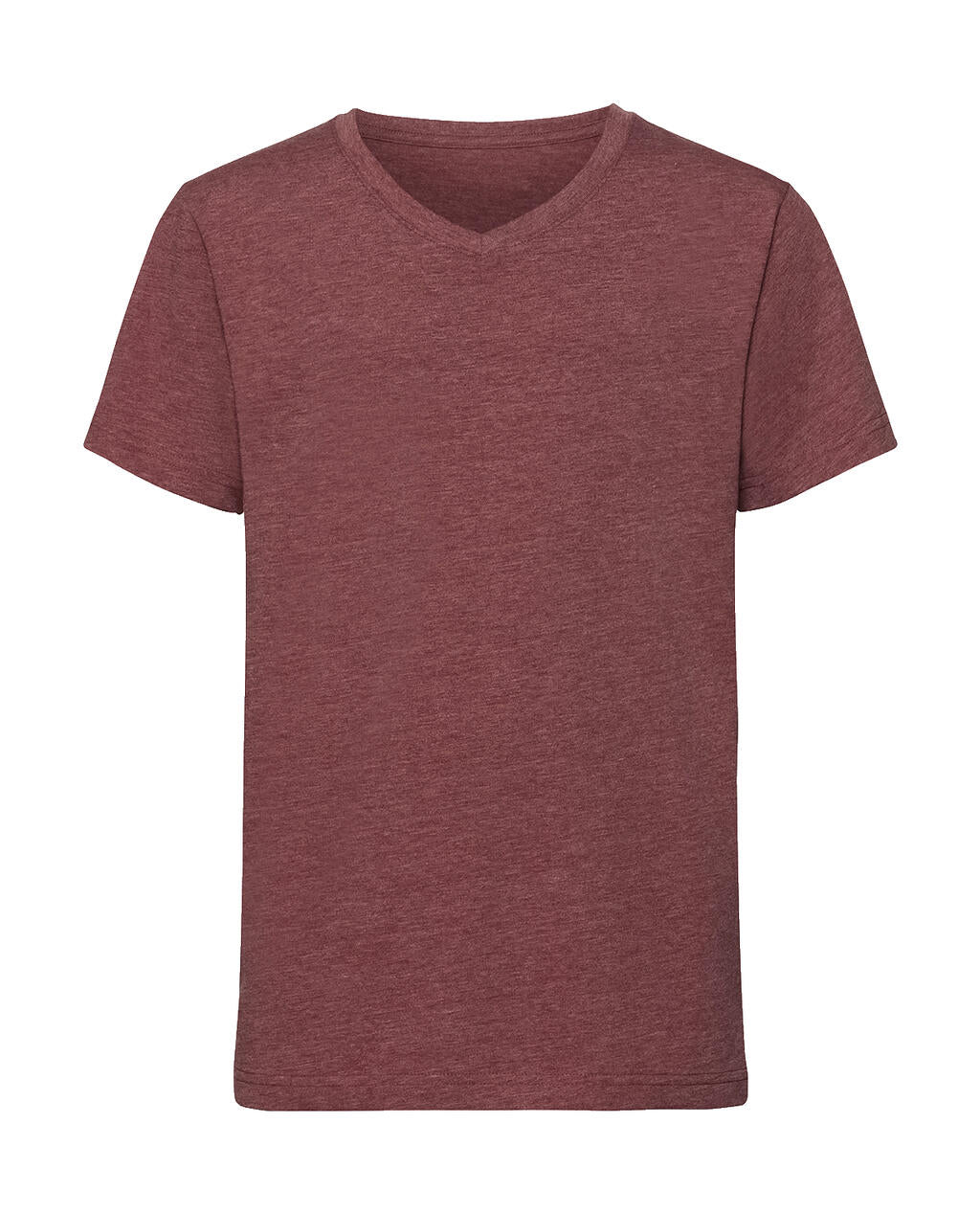 Boys V-Neck HD Tee in Farbe Maroon Marl