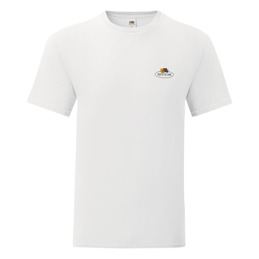 Vintage T Small Logo Print in Farbe White