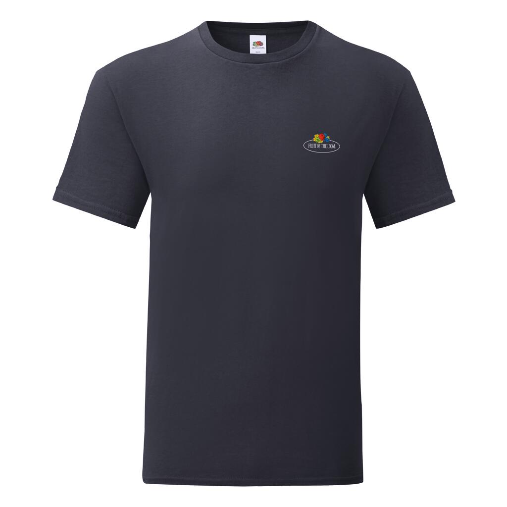 Vintage T Small Logo Print in Farbe Deep Navy