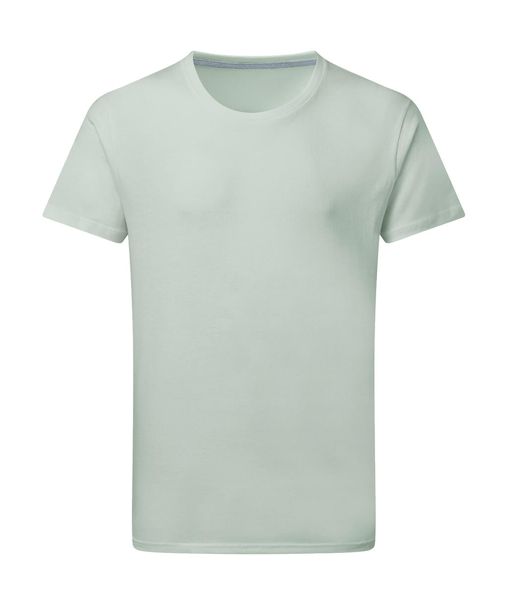 Perfect Print Tagless Tee in Farbe Mercury Grey