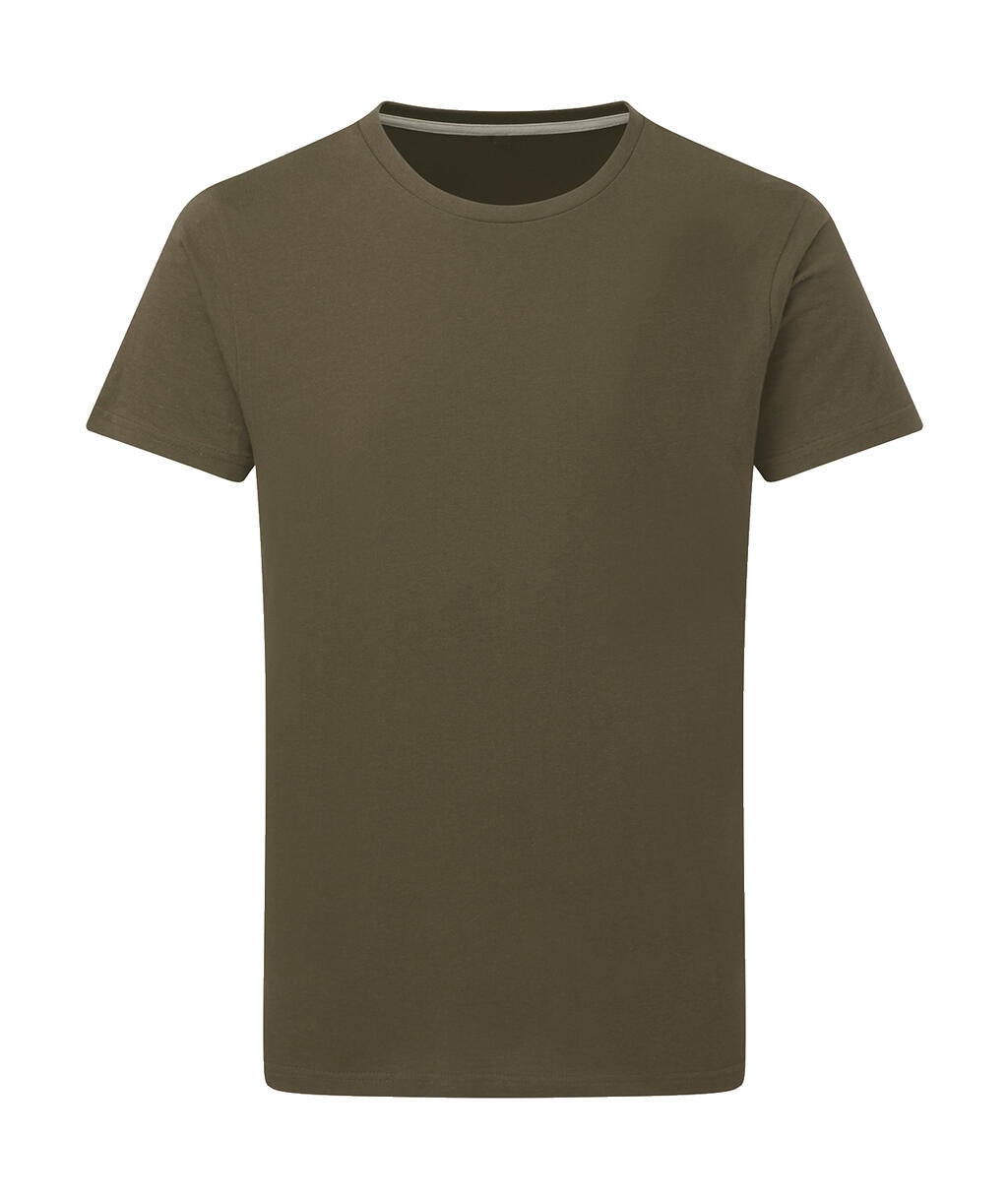 Perfect Print Tagless Tee in Farbe Military Green