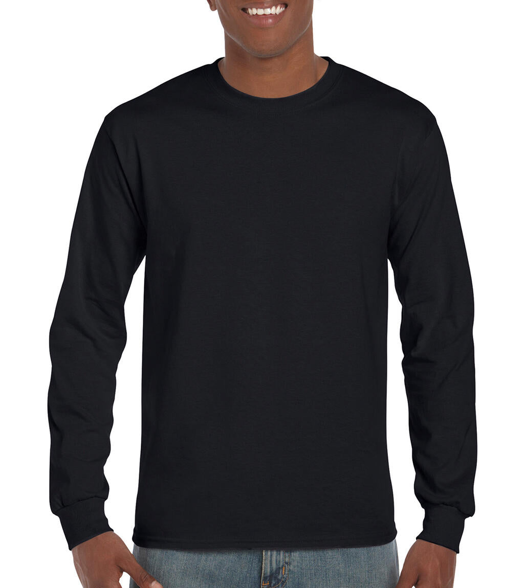 Ultra Cotton Adult T-Shirt LS in Farbe Black