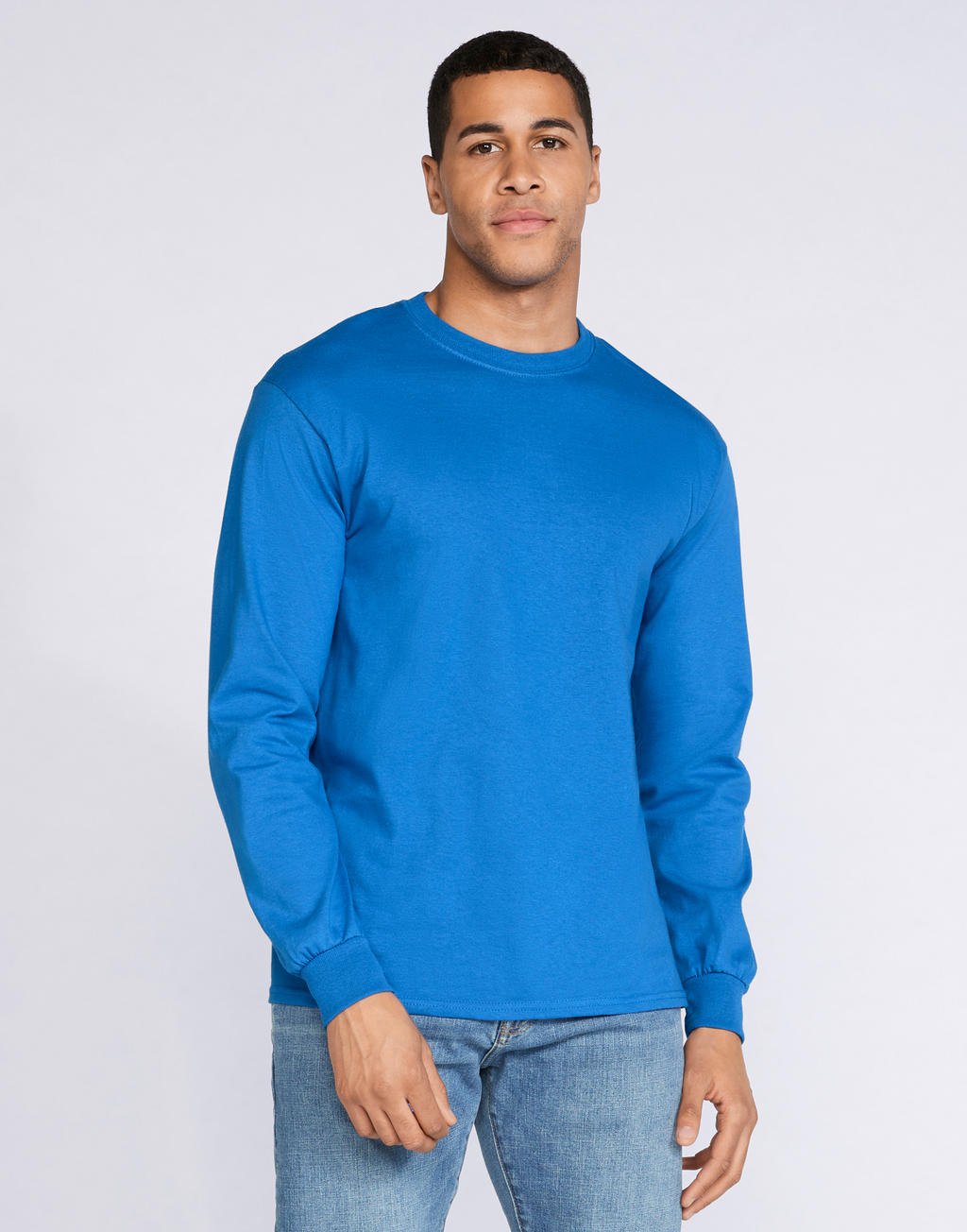 Ultra Cotton Adult T-Shirt LS in Farbe White