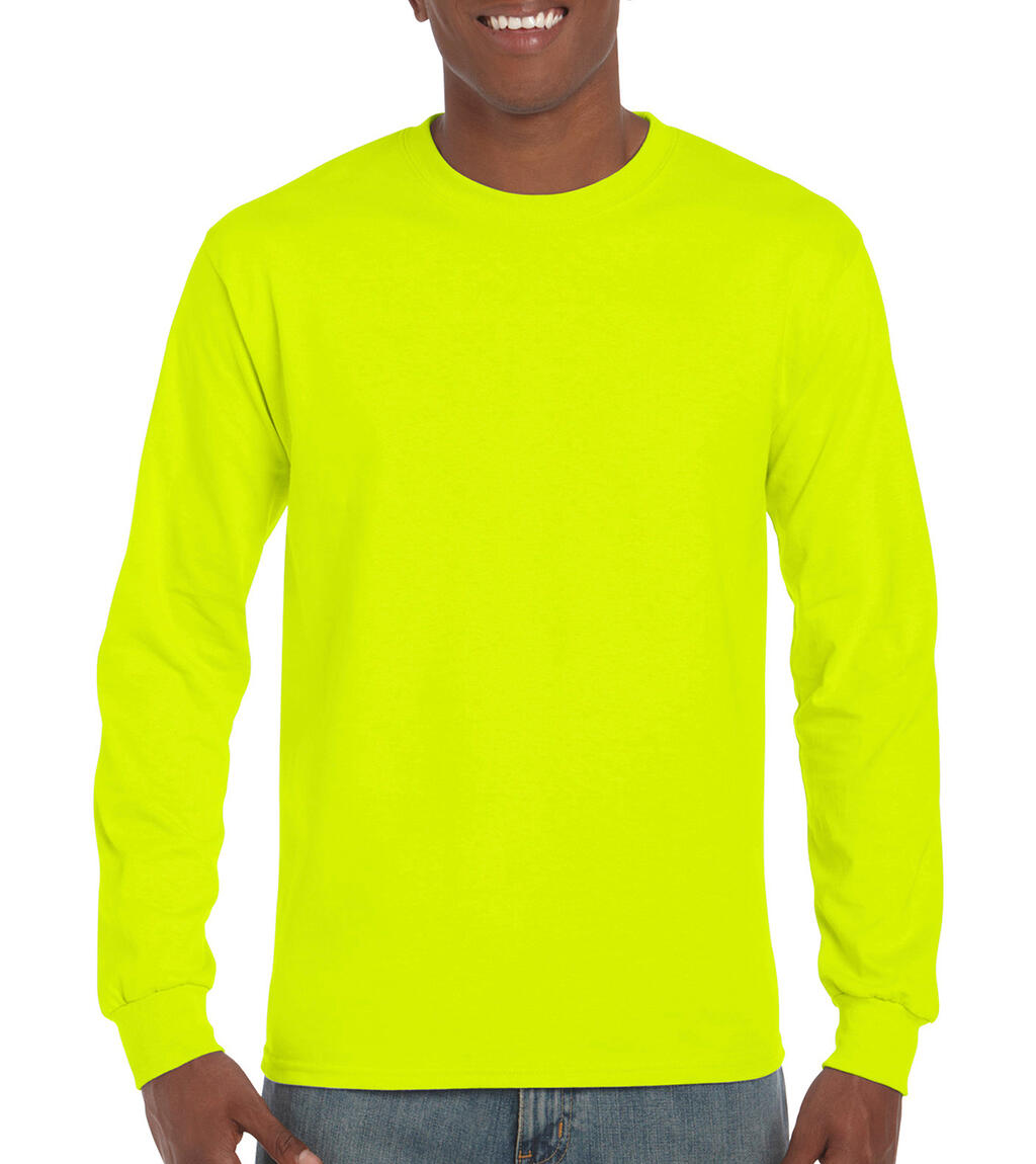 Ultra Cotton Adult T-Shirt LS in Farbe Safety Green