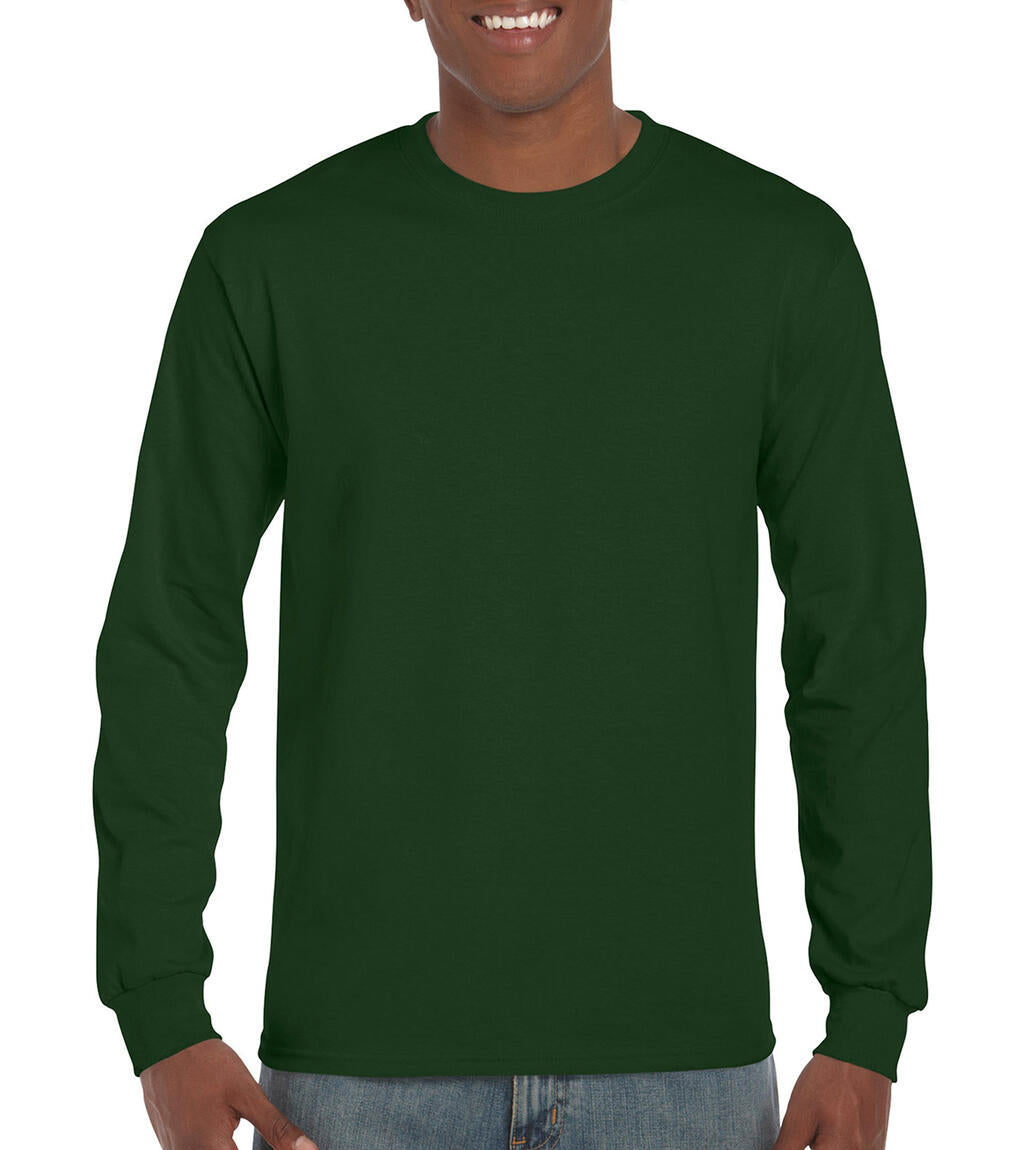 Ultra Cotton Adult T-Shirt LS in Farbe Forest Green