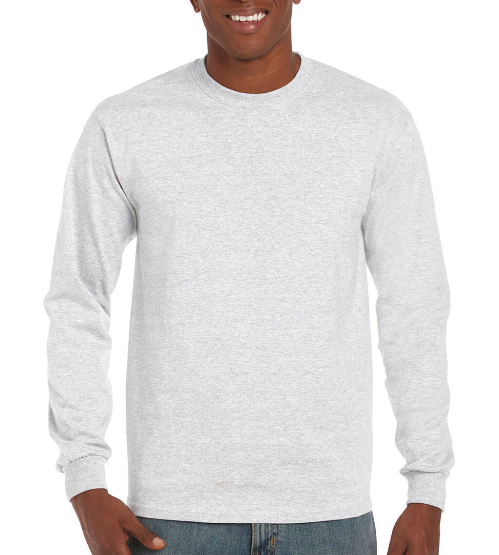 Ultra Cotton Adult T-Shirt LS in Farbe Ash Grey