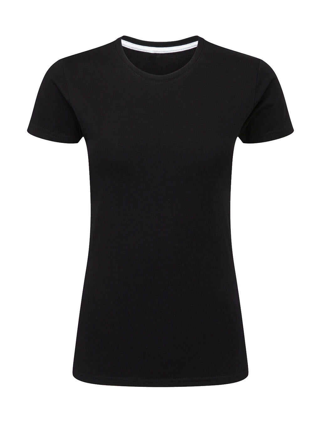 Ladies' Perfect Print Tagless Tee in Farbe Dark Black