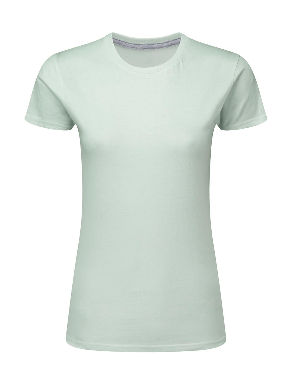 Ladies' Perfect Print Tagless Tee in Farbe Mercury Grey