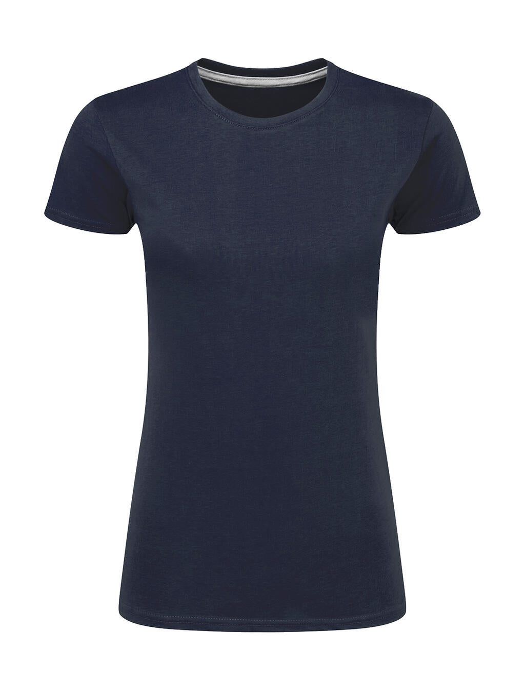 Ladies' Perfect Print Tagless Tee in Farbe Denim