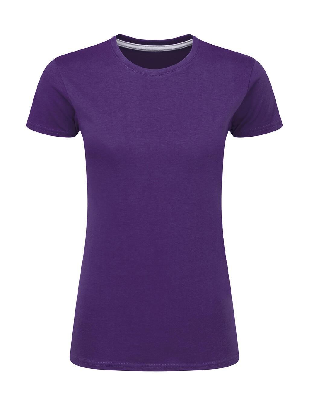 Ladies' Perfect Print Tagless Tee in Farbe Purple