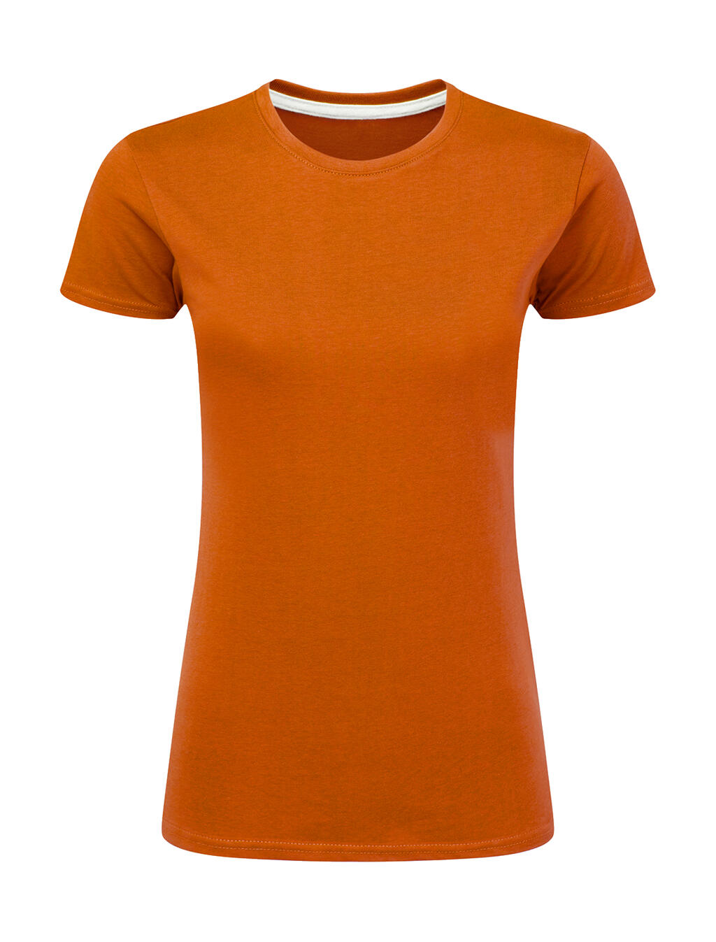 Ladies' Perfect Print Tagless Tee in Farbe Orange