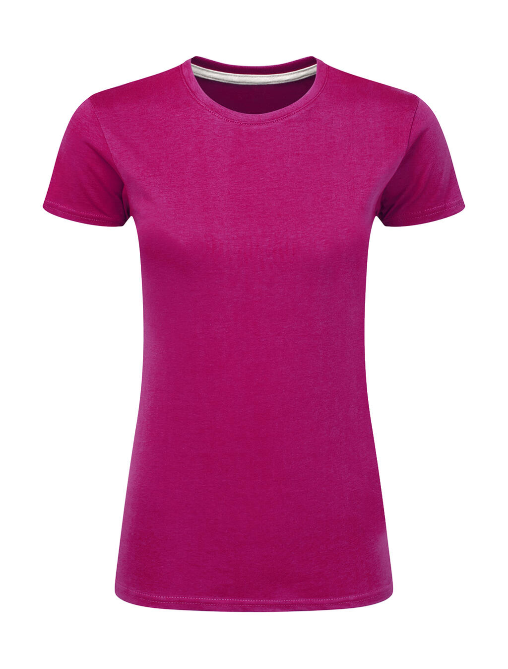 Ladies' Perfect Print Tagless Tee in Farbe Dark Pink