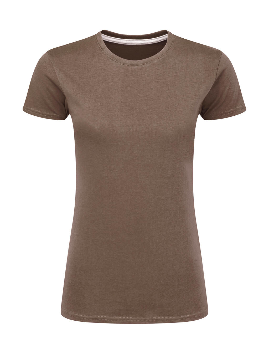 Ladies' Perfect Print Tagless Tee in Farbe Deep Taupe