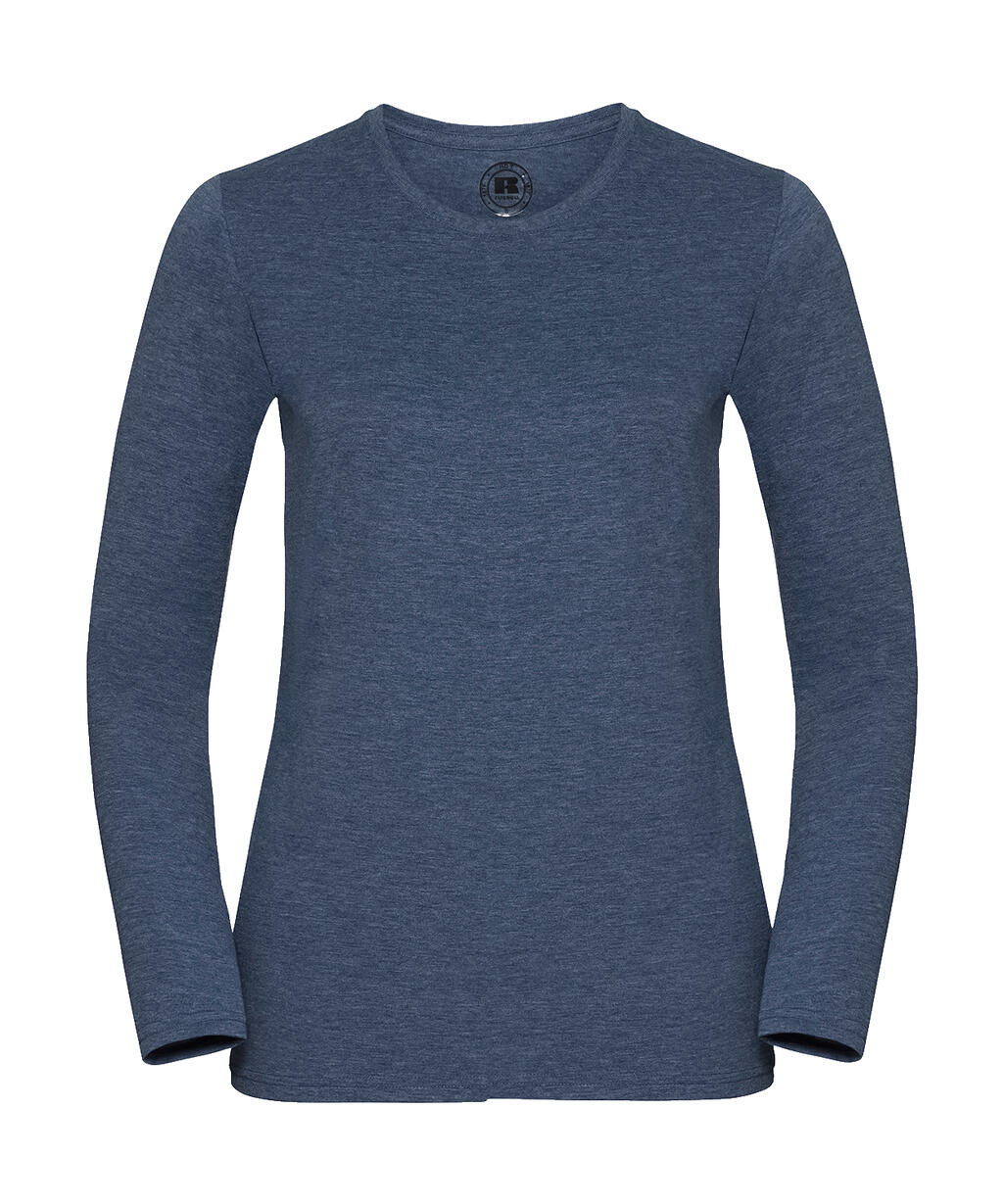 Ladies Long Sleeve HD T in Farbe Bright Navy Marl