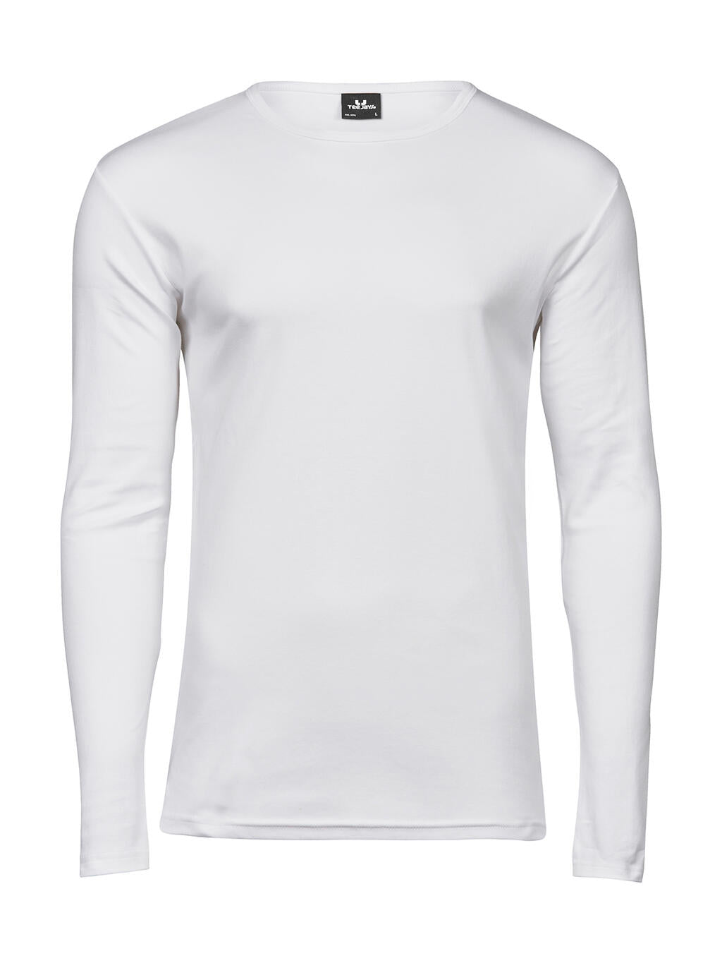 Men's LS Interlock T-Shirt in Farbe White