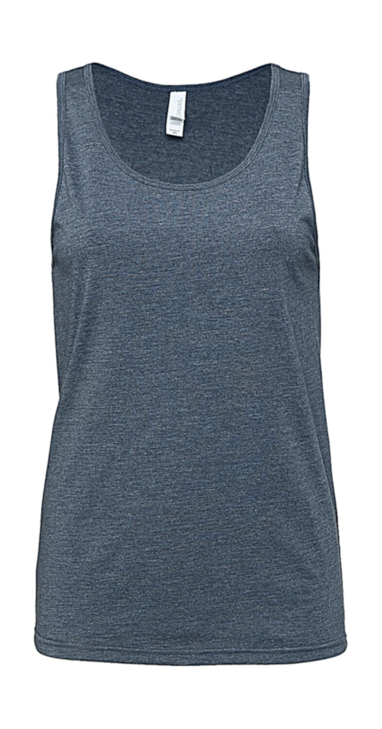 Unisex Jersey Tank in Farbe Heather Navy