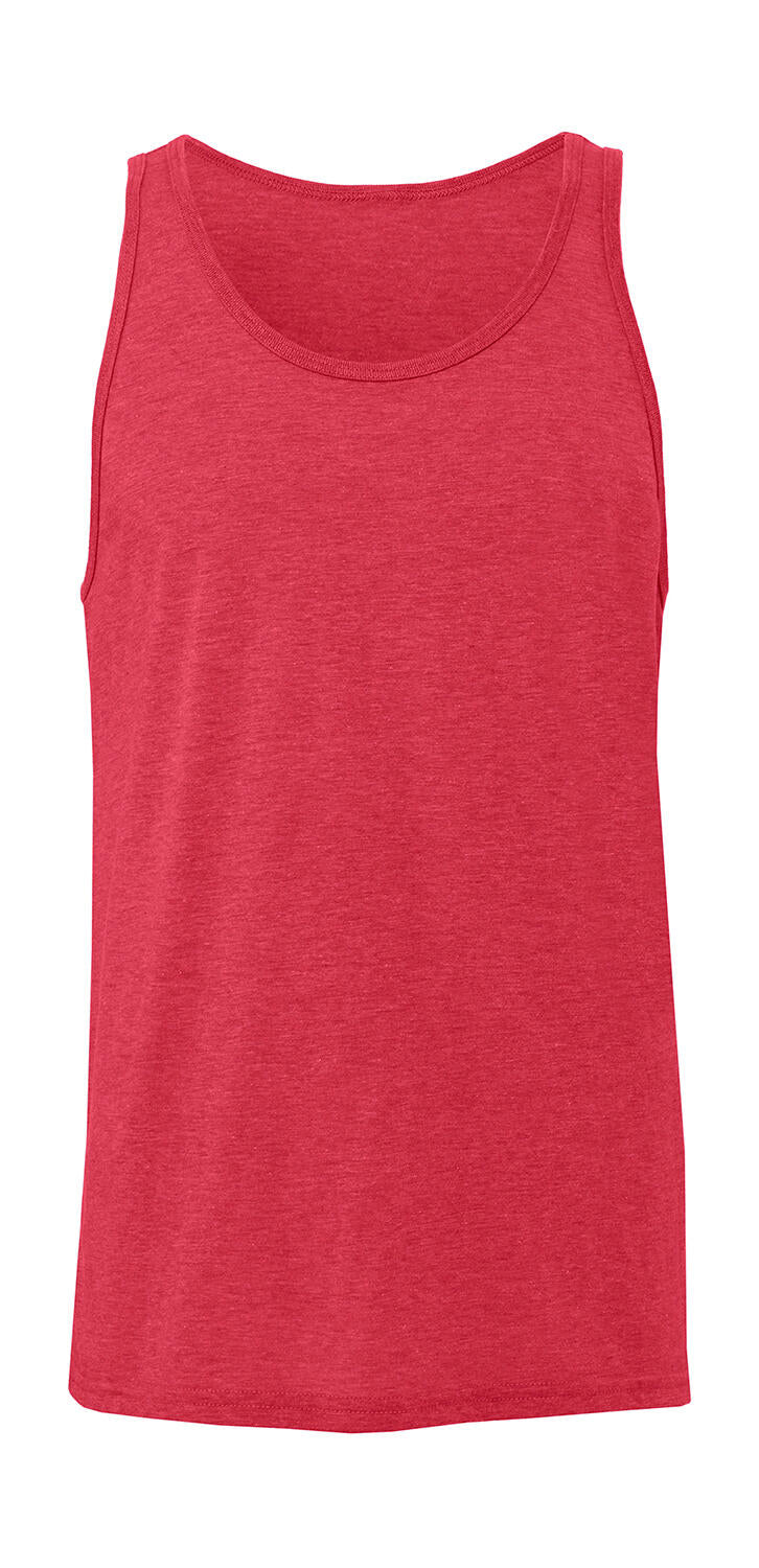 Unisex Jersey Tank in Farbe Red Triblend