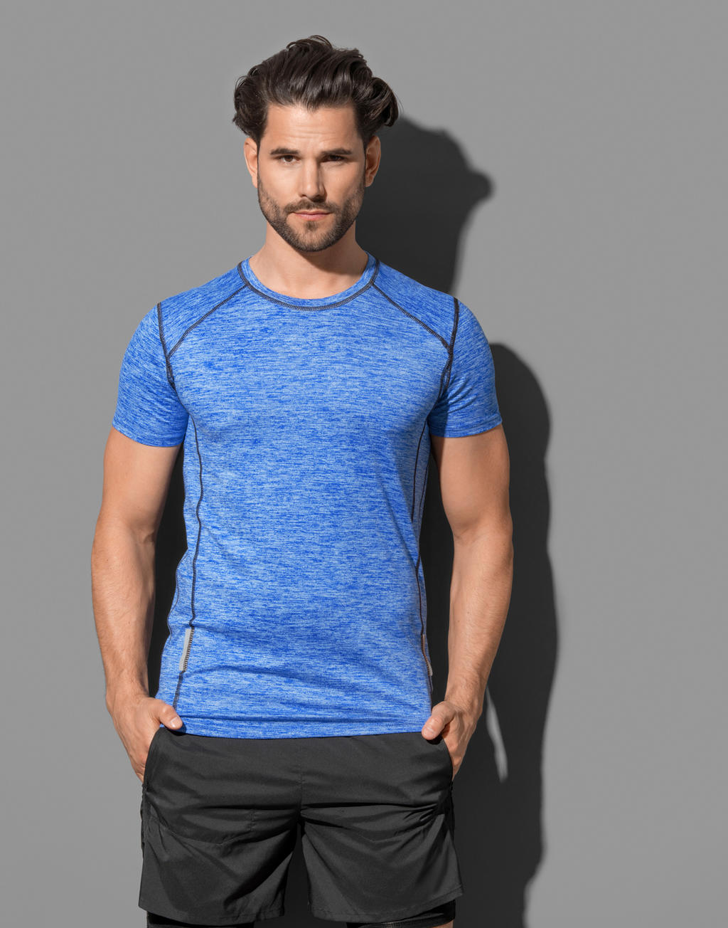 Recycled Sports-T Reflect Men in Farbe Grey Heather