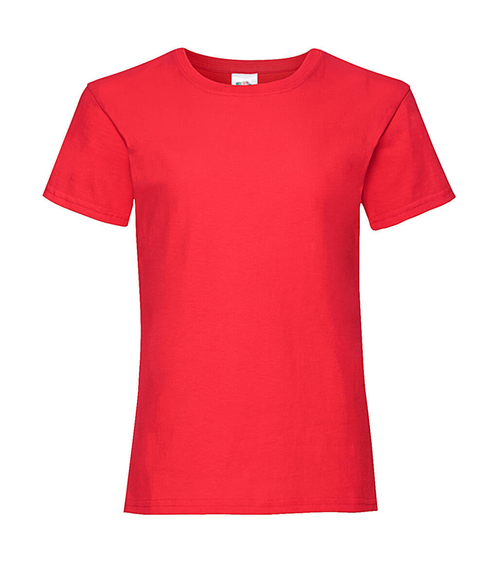 Girls Valueweight T in Farbe Red