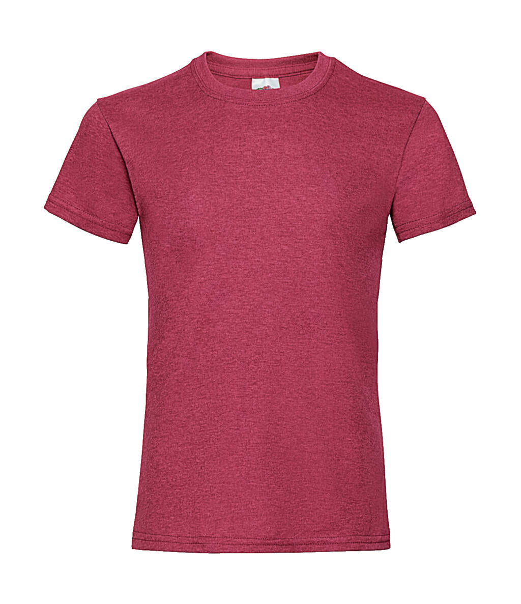 Girls Valueweight T in Farbe Heather Red
