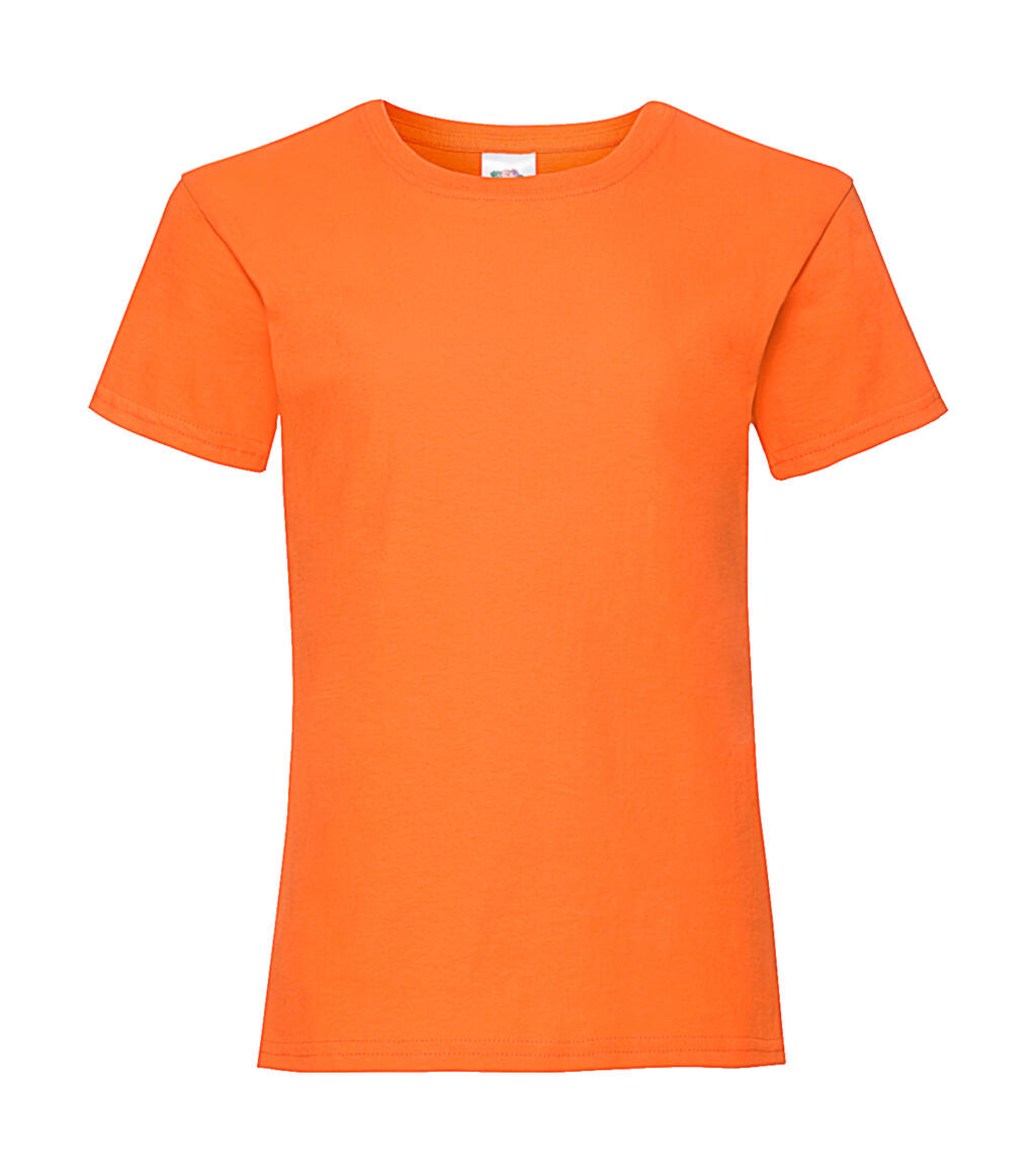 Girls Valueweight T in Farbe Orange