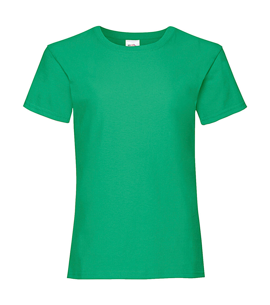Girls Valueweight T in Farbe Kelly Green
