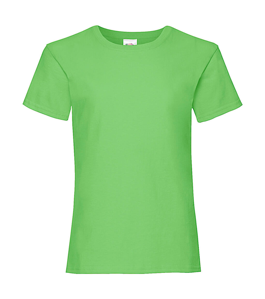 Girls Valueweight T in Farbe Lime Green