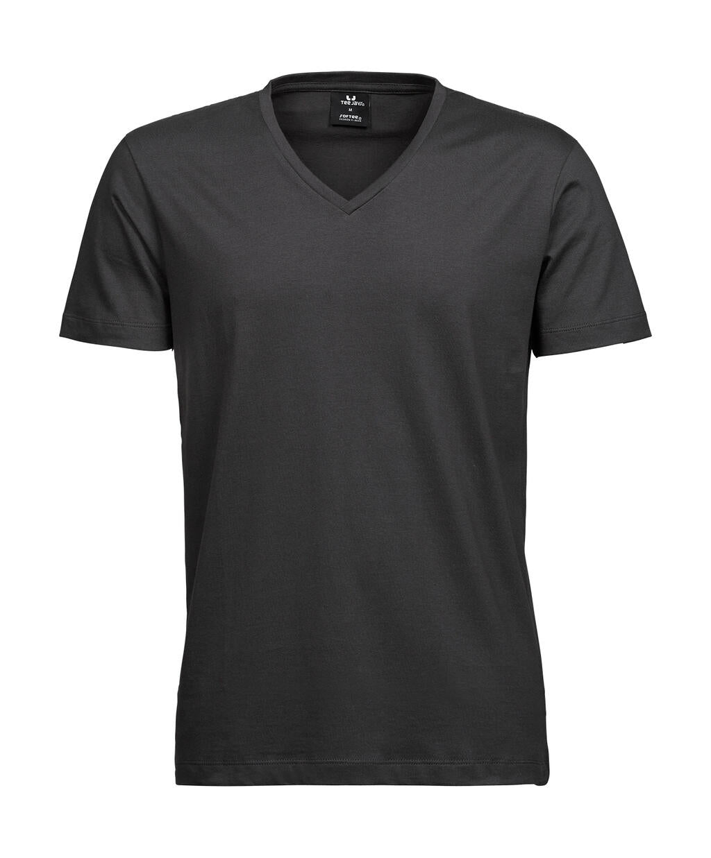 Men's Fashion V-Neck Sof Tee in Farbe Dark Grey