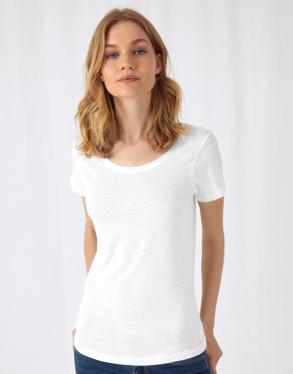 Organic Inspire Slub T /women_° in Farbe Chic Pure White